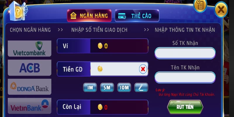 Rút Tiền Rikvip Tại Sao Chọn Rikvip Để Rút Tiền?